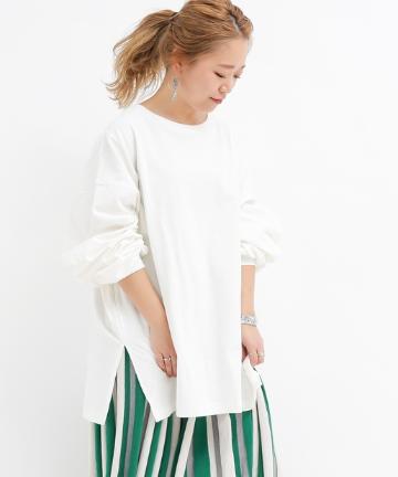 度詰めビッグシルエットロンT