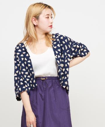 三角柄ショートシャツ