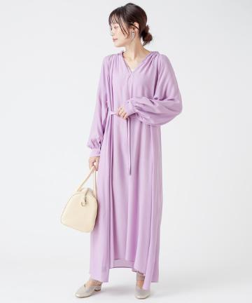 【Omekashi】ウエストリボンワンピース