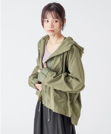 【Omekashi】ショートフードジャケット