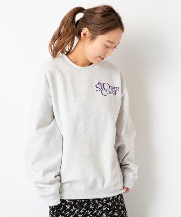 ワンポイント刺繍スウェット
