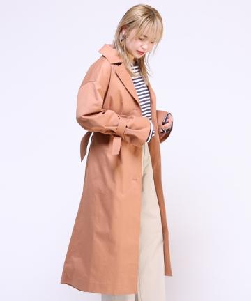 袖ボリュームトレンチコート