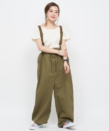 サスペンダー付きミリタリー2wayパンツ