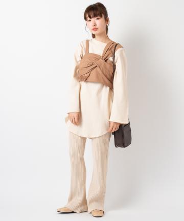 フクレJQケーブルニットパンツ