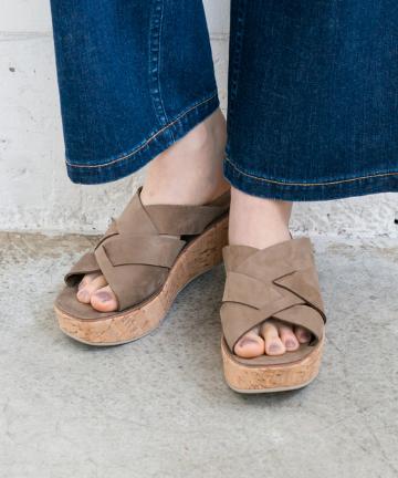 【FABIO RUSCONI】ダブルクロスサンダル