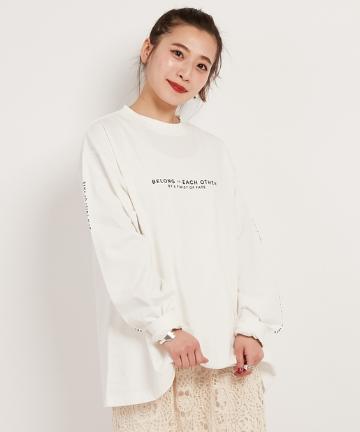 ロゴプリントロングスリーブTシャツ