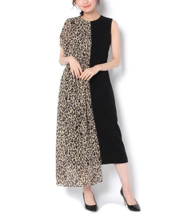 【PEELSLOWLY】レオパードコンビドレス