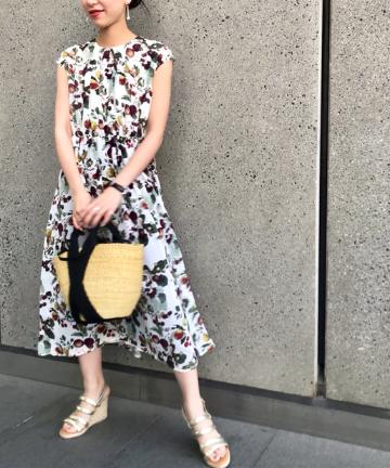 【PEELSLOWLY】フルーツコンビドレス