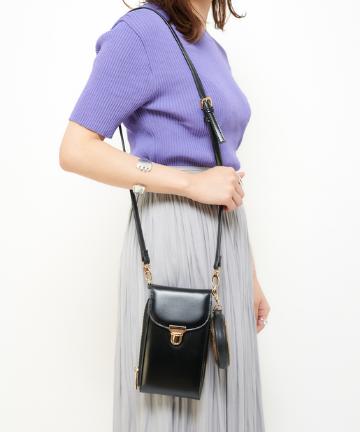 NEWお財布バッグ/ポーチ付きミニショルダーバッグ/ヒョウ柄/レオパード柄