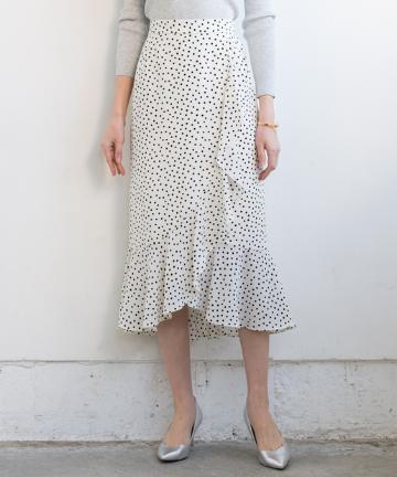 ドットフリルスカート