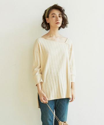 アシメネックカットソー【オンラインストア限定商品】