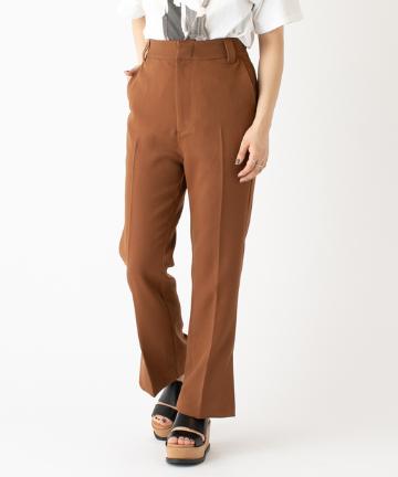 センタープレスセミフレアパンツ