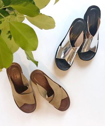 【CORSO ROMA, 9】厚底メタリックサンダル