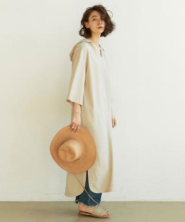 フードロングワンピース【オンラインストア限定商品】