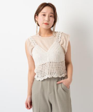 かぎ針ビスチェ