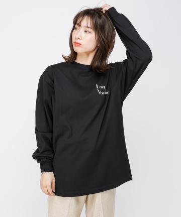 Long VacationロゴプリントロングスリーブTシャツ