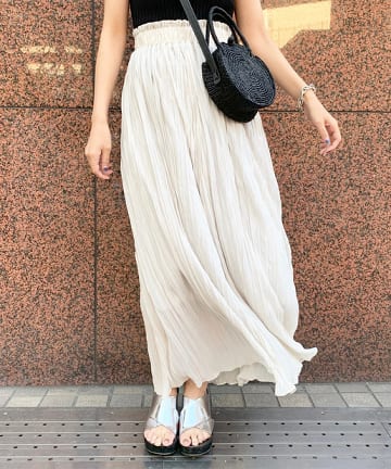 マキシギャザースカート
