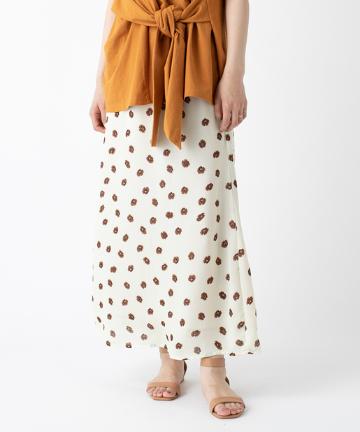 レトロフラワーマーメイドスカート