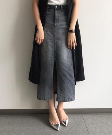 【YANUK】スリットロングスカート