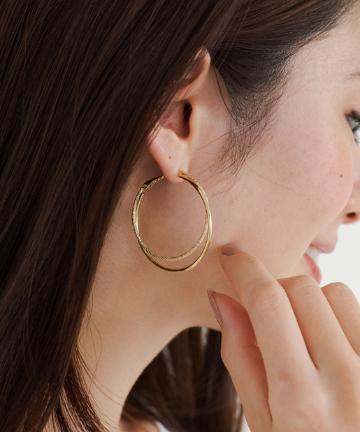 【ONLINE限定】2連フープピアス