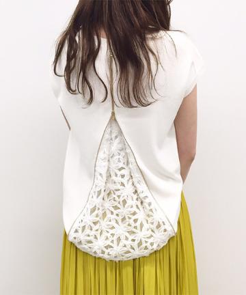 バックZIPニット