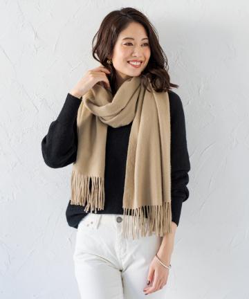 カシミヤ100ストール
