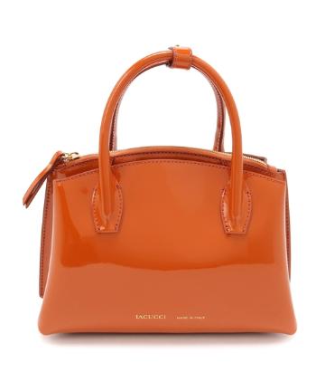 【IACUCCI】エナメルレザー2WAYトートバッグ