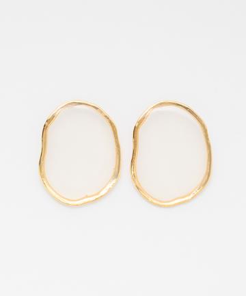 グラスサークルピアス