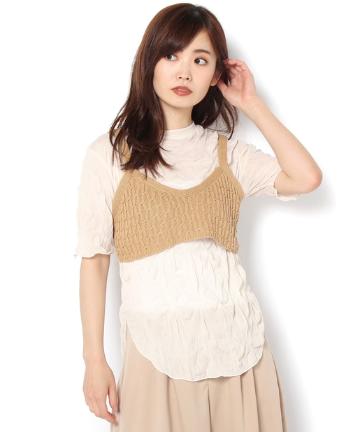 かぎ針風ビスチェ