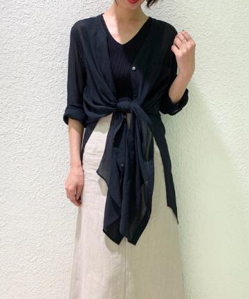 ボイルロングシャツ