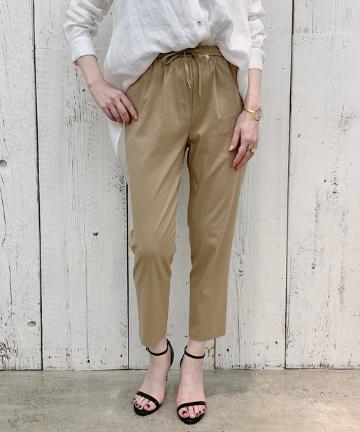 麻混ゴムパンツ