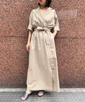 カシュクールワンピース