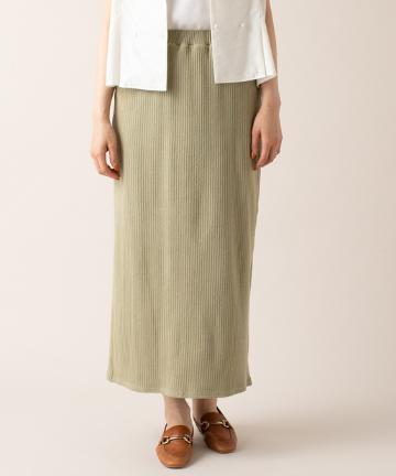 [m line］M ハリヌキロングタイトスカート