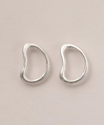 [m line］M ビーンズシルバーピアス