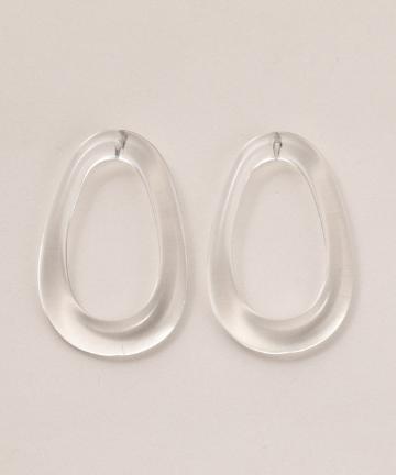 M クリアサークルピアス