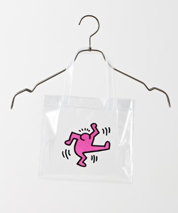 【Keith Haring/キースヘリング】ビニールクリアミニトートバッグ