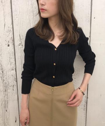 ランダムリブカーデ