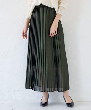 箔プリーツスカート