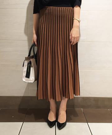 ニットプリーツスカート