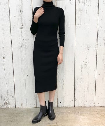 タートルニットワンピース