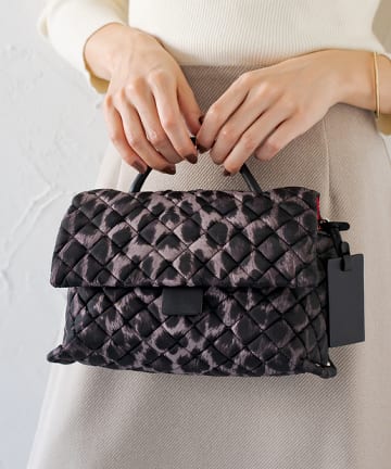 【PotioR】ONLINE限定 キルティングレオパード柄バッグ