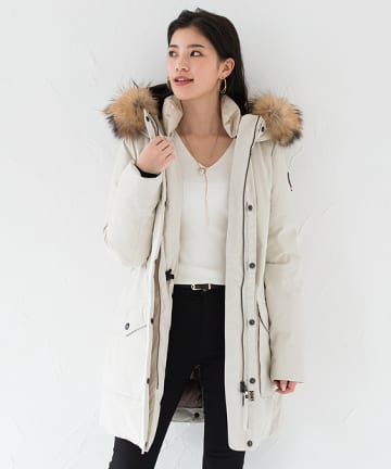 【CAPE HORN】ファー付ダウン