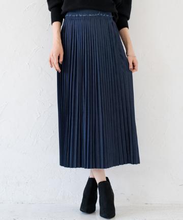 【YANUK】デニムプリーツスカート