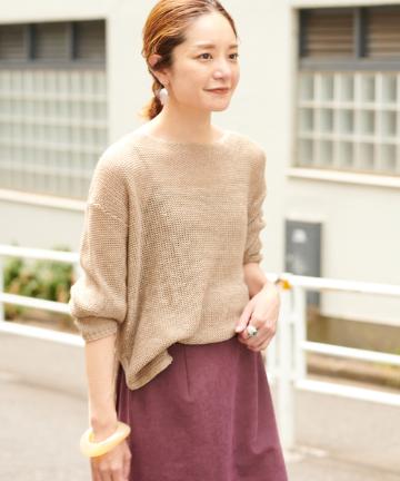 リネンオーバーニット