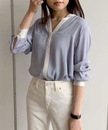 【定番人気】ジョーゼットブラウス