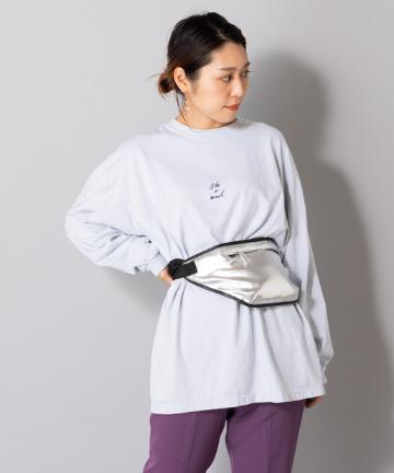 フェイクレザーウエストポーチ