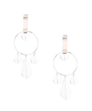 クリアドロップピアス