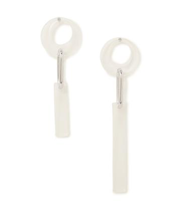 サークルスクエアクリアピアス