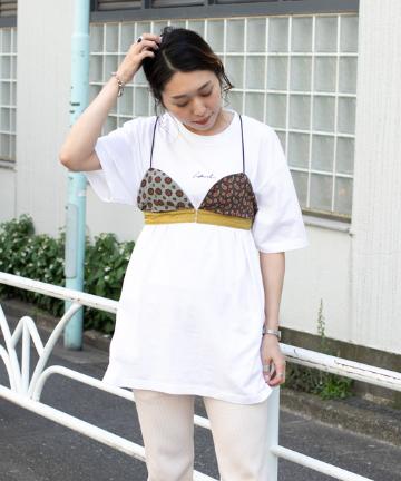 小紋柄ビスチェ