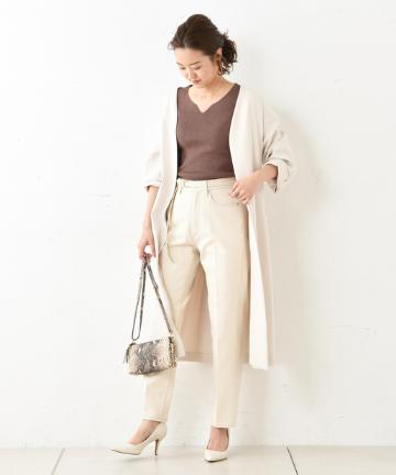 ノーカラーコート